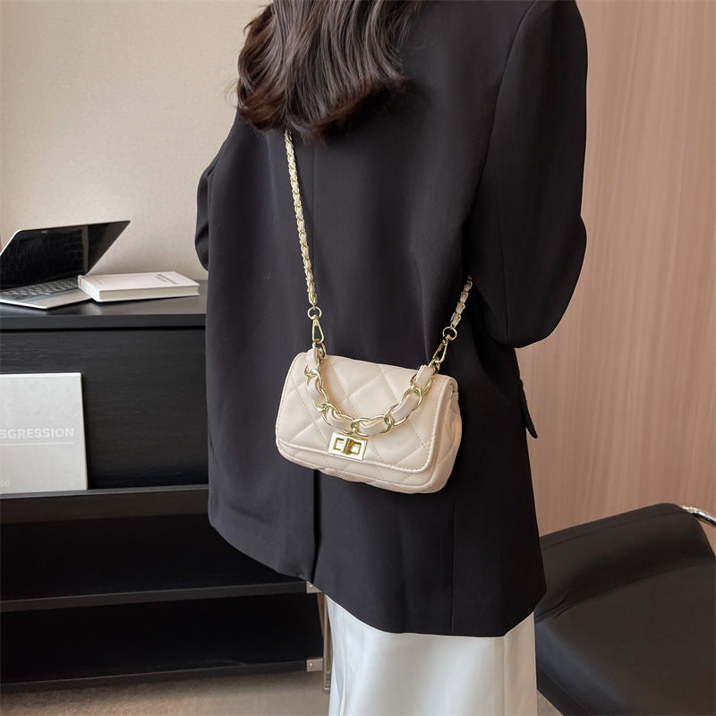 Simple Rhombus Chain Fashion High Sense Small Square Bag