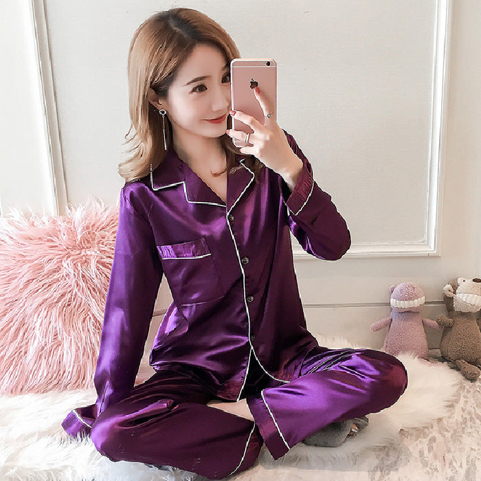 Ice silk pajamas