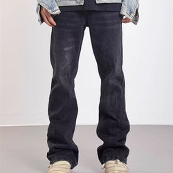 Washed White Distressed Skinny Jeans For Men