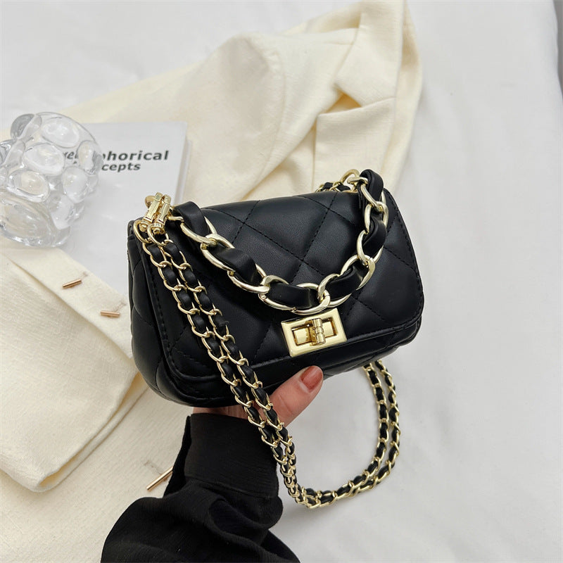 Simple Rhombus Chain Fashion High Sense Small Square Bag