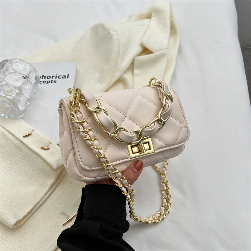 Simple Rhombus Chain Fashion High Sense Small Square Bag