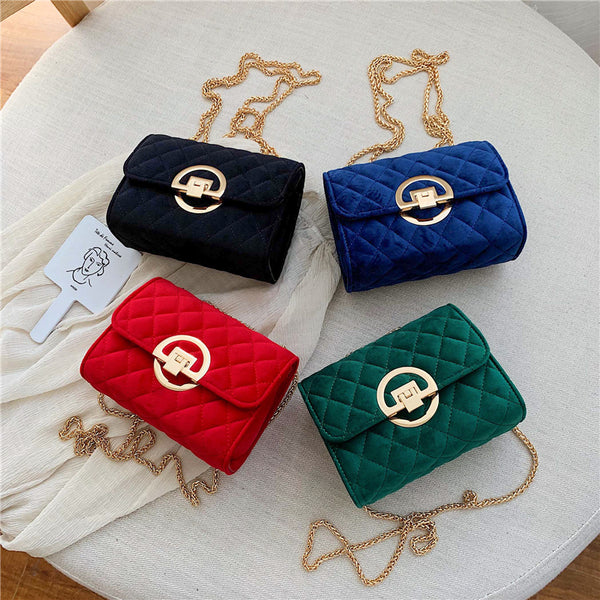 Velvet Mini Crossbody Bags