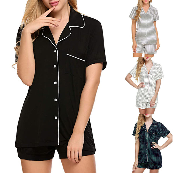 Comfortable And Casual Short-sleeved Suit Two-piece Set