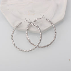 Simple Twisted Hoop Earrings