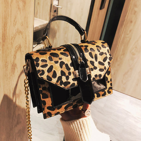 Zatooly Leopard Print Handbag