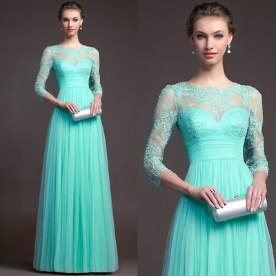 Maxi Long sleeve lace dress