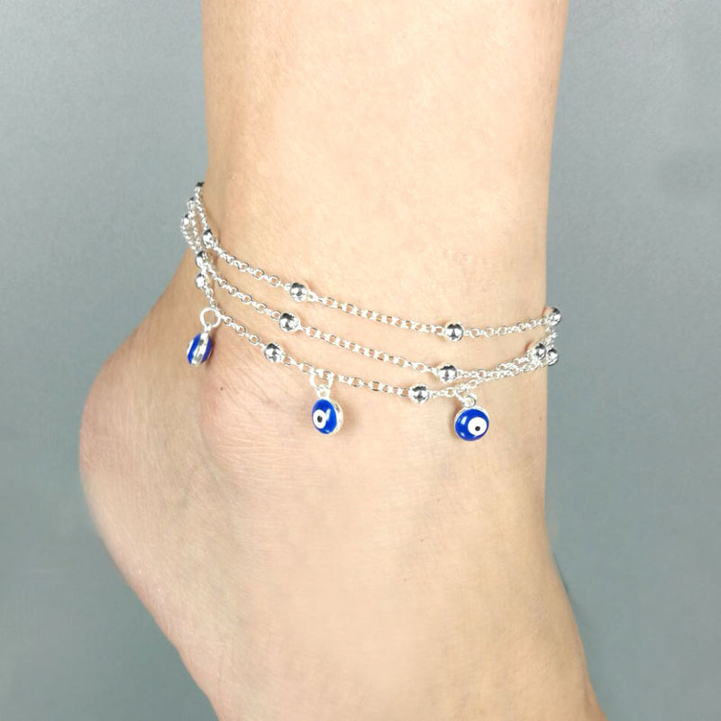 Eye Pendant Footwear Jewelry Bead Chain Anklet